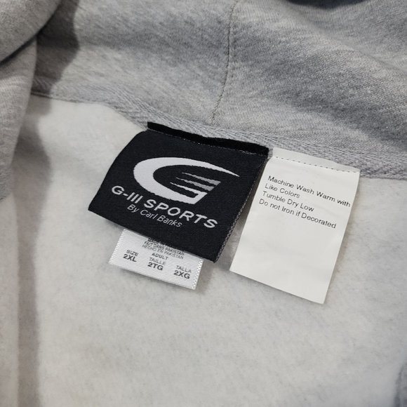 NHL Calgary Flames Zip up Light Grey Hoodie - Picture 4 of 6